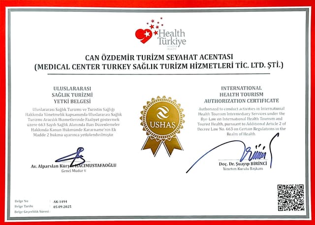 International Health Tourism Authorization Certificate — USHAS